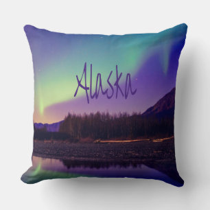 Alaska Nordlichter - See Kissen