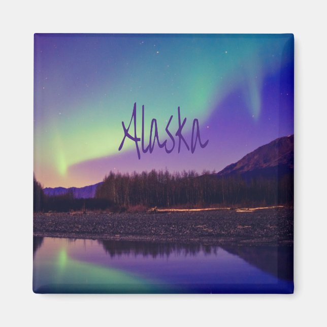 Alaska Nordlichter - See Magnet (Vorne)