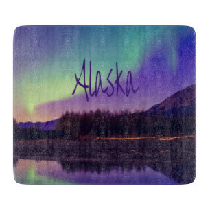 Alaska Nordlichter - See Schneidebrett