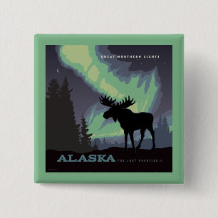 Alaska   Northern Lights Moor Button