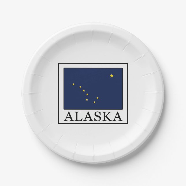 Alaska Pappteller (Vorderseite)