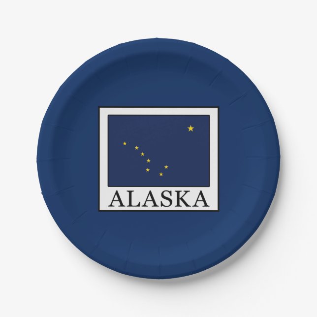 Alaska Pappteller (Vorderseite)