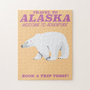 Alaska Polar Bear Vintage Reiseplakat