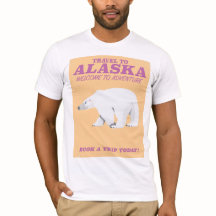 Alaska Polar Bear Vintage Reiseplakat