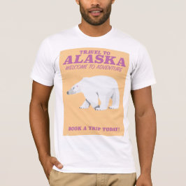 Alaska Polar Bear Vintage Reiseplakat T-Shirt