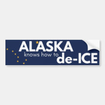 Alaska politischer Aufkleber für Stoßstangen