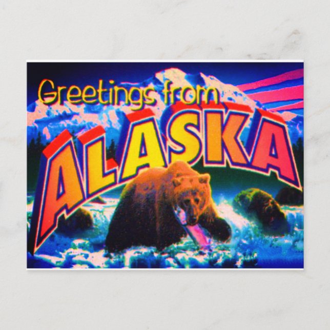 Alaska Postcard Postkarte (Vorderseite)