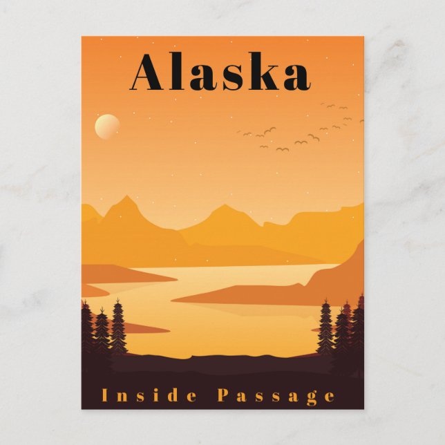 Alaska Postkarte (Vorderseite)