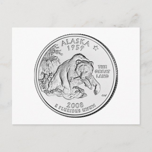 Alaska Postkarte (Vorderseite)