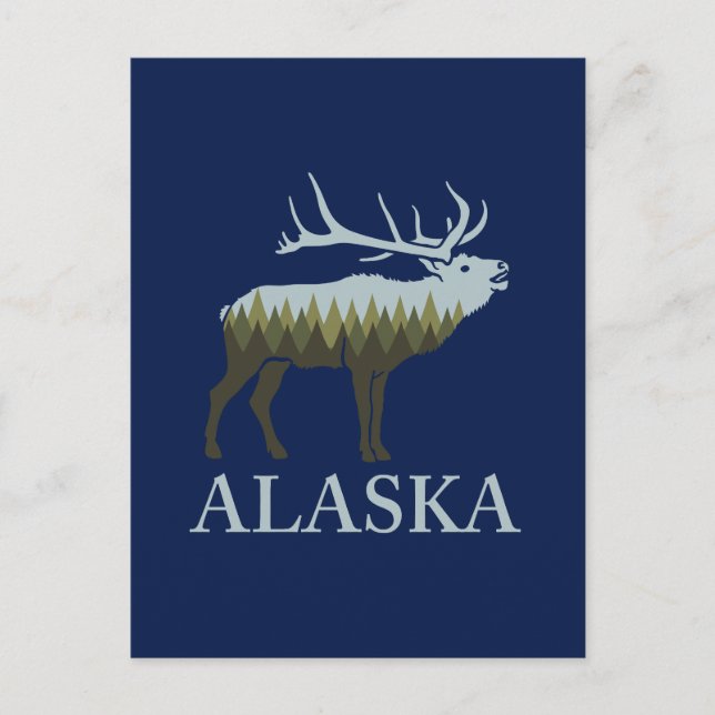 Alaska Postkarte (Vorderseite)