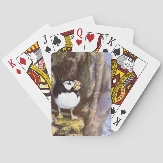 Alaska Puffin Designed Classic Poker Playing Cards Spielkarten (Rückseite)