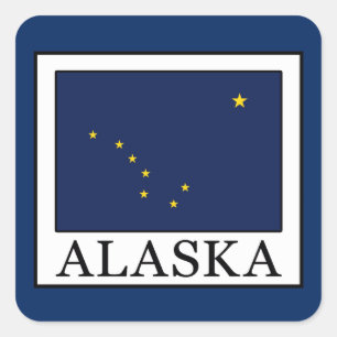 Alaska Quadratischer Aufkleber
