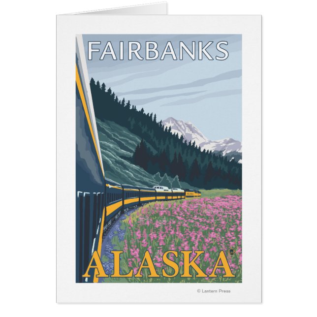 Alaska Railroad Scene - Fairbanks, Alaska (Devant)