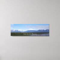 Alaska Range Landschaft Gestrickte Canvas Print