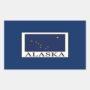 Alaska Rechteckiger Aufkleber