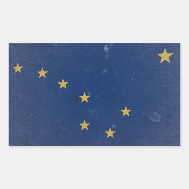 Alaska Rechteckiger Aufkleber (Vorderseite)