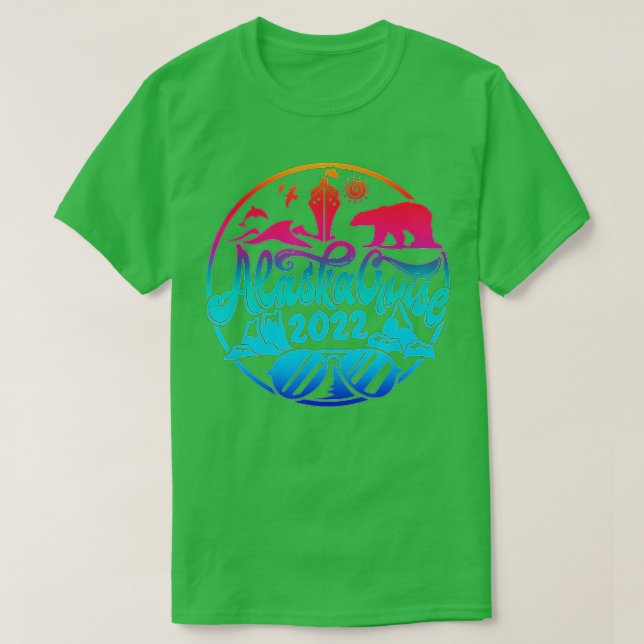 ALASKA Reise Alaska Kreuzfahrtschiff Eisbär Eiskap T-Shirt (Design vorne)