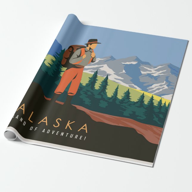 Alaska-Reise Geschenkpapier (Ungerollt)