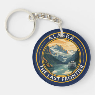 Alaska Reise Kunst Abzeichen Schlüsselanhänger