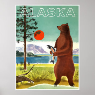 Alaska-Reiseplakat Poster