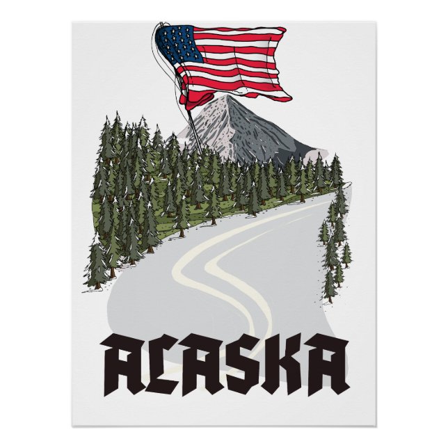 Alaska-Reiseposter Poster (Vorderseite)