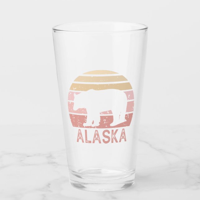 Alaska Retro Bear Glas (Vorderseite)