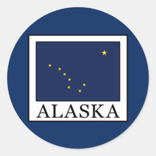 Alaska Runder Aufkleber