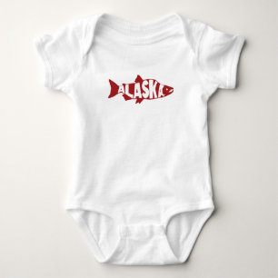 Alaska Salmon Baby Bodysuit Strampler