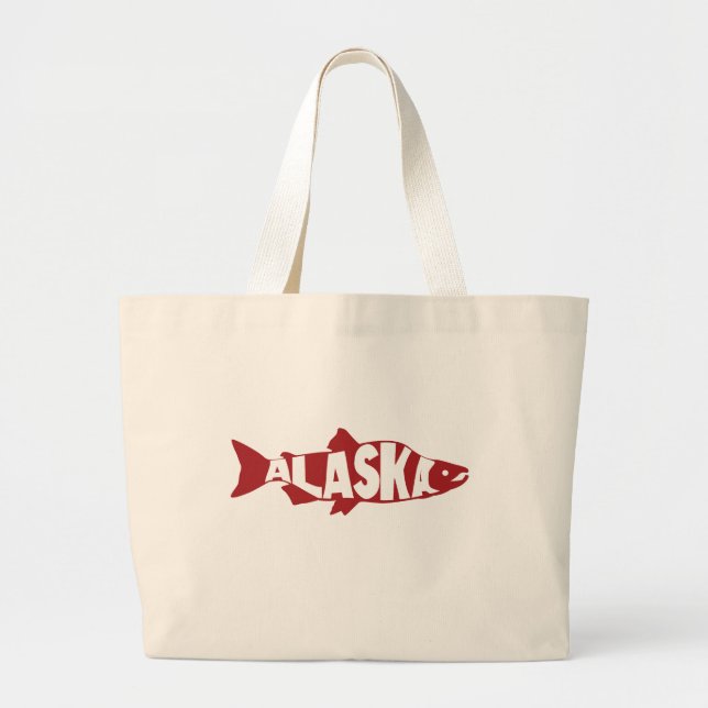 Alaska Salmon Jumbo Stoffbeutel (Vorne)