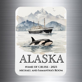 Alaska Schifffahrt Orcas Magnet