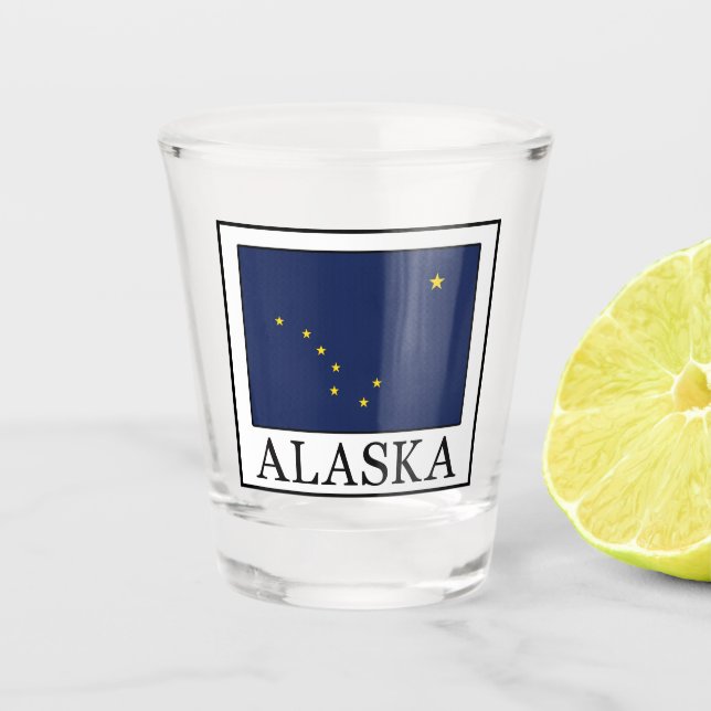 Alaska Schnapsglas (Vorderseite)