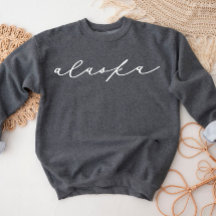 Alaska Script State Damen Sweatshirt