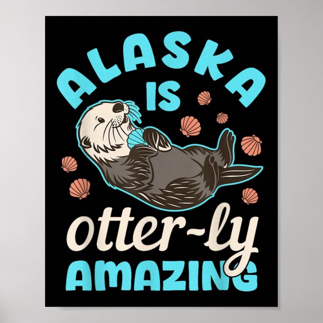Alaska Sea Otter Vacation Souvenir Poster (Vorne)