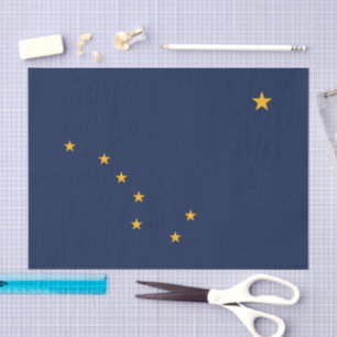 Alaska-Seidenpapier, Alaskische Flagge Seidenpapie Seidenpapier
