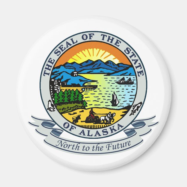 Alaska Siegel Magnet (Vorne)