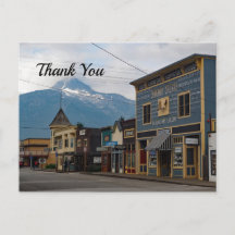 Alaska Skagway Town Gebäude Foto Vielen Dank