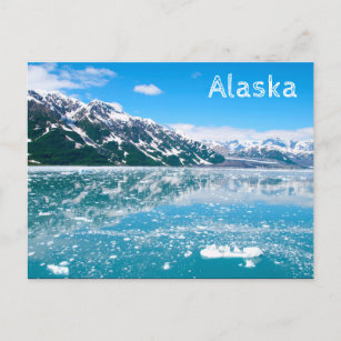 Alaska Snow Glacier Mountain Trip Postkarte