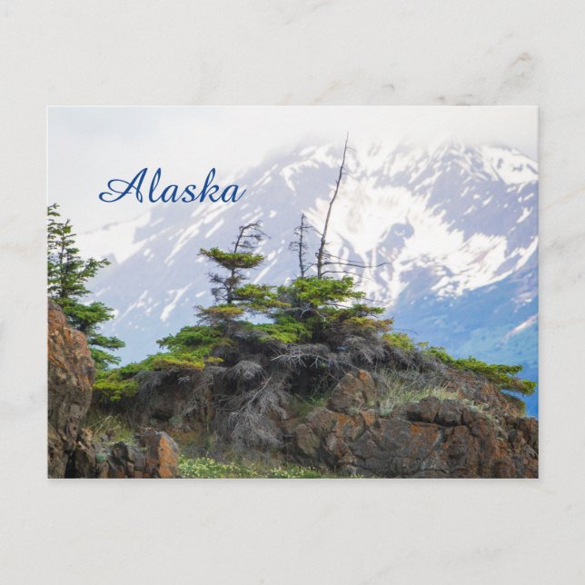 Alaska Staat Postkarten - Bluffs and Mountains (Vorderseite)
