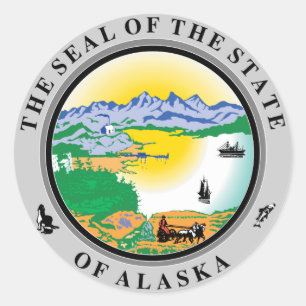 Alaska Staat Siegel Stickers