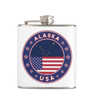 Alaska, Staaten der USA Flachmann