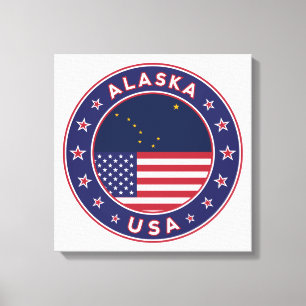 Alaska, Staaten der USA Leinwanddruck