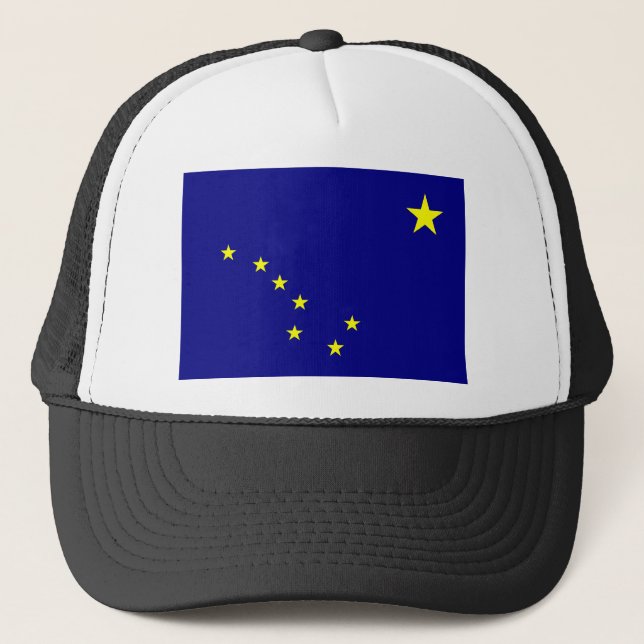 Alaska-Staats-Flagge Truckerkappe (Vorderseite)