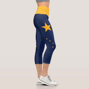 Alaska Staatsflagge Capri-Leggings Capri Leggings