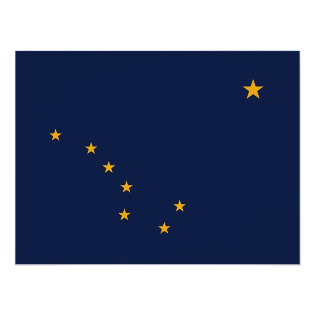 Alaska Staatsflagge Poster (Vorderseite)