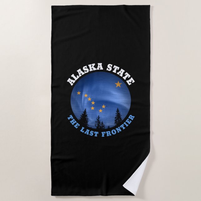 ALASKA STATE FLAG BEACH TOWEL STRANDTUCH (Vorderseite)