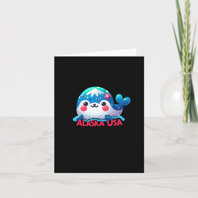 Alaska Sticker Karte (Vorderseite)
