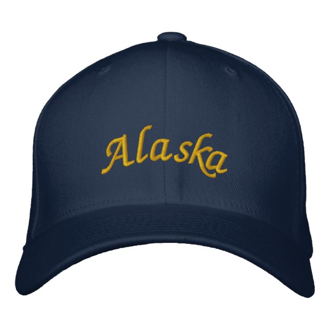 Alaska-StickHat Bestickte Kappe (Vorderseite)