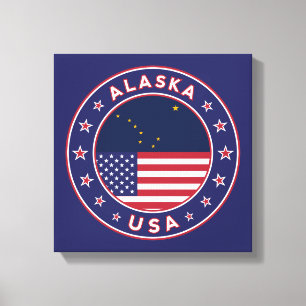Alaska-T - Shirt, Alaska-Aufkleber, Alaska-Plakat Leinwanddruck