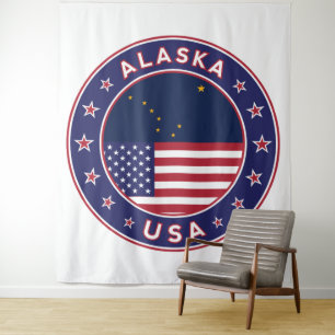 Alaska-T - Shirt, Alaska-Aufkleber, Alaska-Plakat Wandteppich