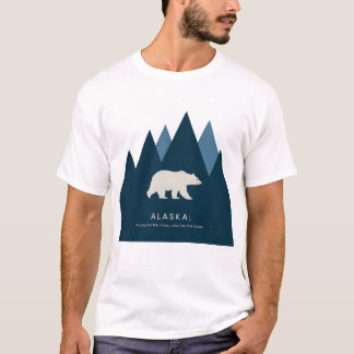 Alaska T - Shirt Camping Design Classic Art